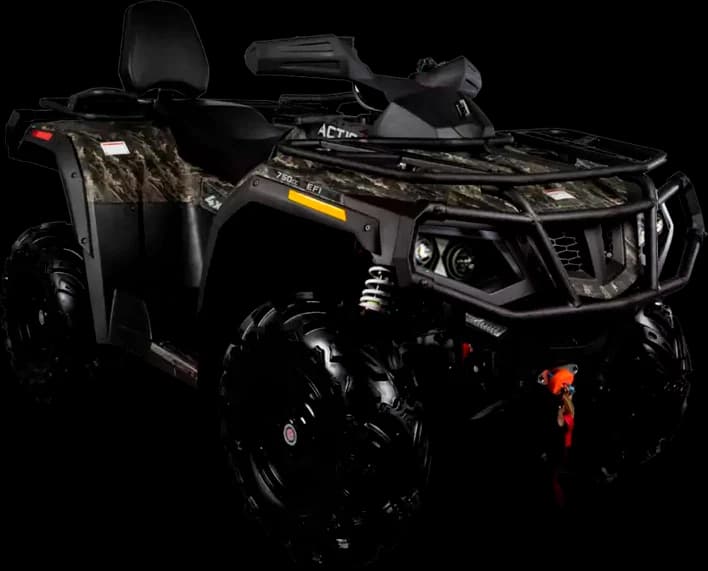 Hisun Tactic 550 Camo camuflado, vista lateral